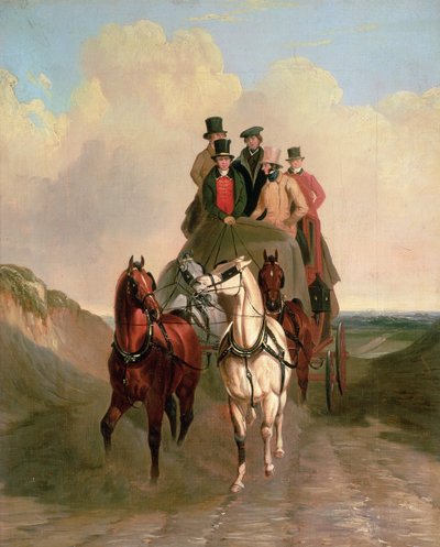 A Coach and Four on an Open Road by William Joseph Shayer